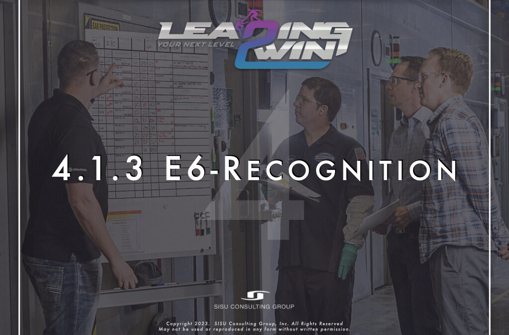 4.1.3 Element 6 – Recognition